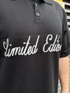 Nakış Detay Kahve Yakalı Triko T-Shirt