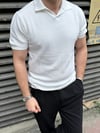 Regular Yakalı Trıko  T-Shirt