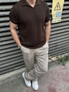 Regular Yakalı Trıko  T-Shirt