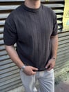 Tüy Detay Regular Triko T-Shirt