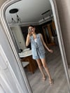 Açık Mavi Cepli Oversize Denim Kot Yelek