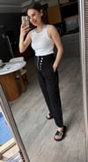 Beyaz Taşlı Bluz