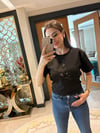 Bymn Taşlı Siyah Tshirt