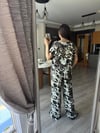 Desenli Bluz Pantolon Takım