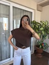 Omuz Düğmeli Poplin Gömlek