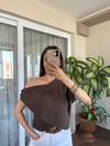 Omuz Düğmeli Poplin Gömlek