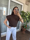 Omuz Düğmeli Poplin Gömlek