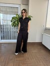 Siyah Celpli Yelekli Takım
