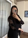 Siyah Fileli Ceket