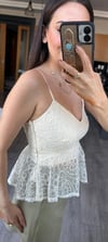 Vanilya Askılı Crop
