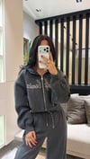 GRİ TROK DETAYLI SWEATSHIRT 