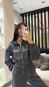 GRİ TROK DETAYLI SWEATSHIRT 