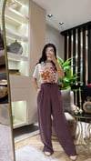 LASTİKLİ TENSEL PANTOLON PEMBE