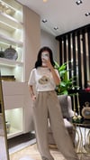 LASTİKLİ TENSEL PANTOLON TAŞ