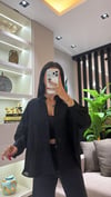 SİYAH ÇİZGİLİ OVERSIZE GÖMLEK