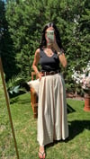 TAŞ KEMERLİ ETEKLİ PANTOLON