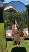 TENSEL GÖMLEK TAKIM KAHVE