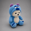 SEVİMLİ MAVİ PELUŞ  AYICIK