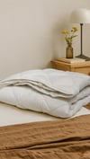 Havena Dolgun Çift Kişilik Microfiber Yorgan - Beyaz (195x215 cm)