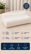 Norel Premium Ortopedik Visco Boyun Yastığı Çift Boyun Destekli 60x40x12/10 cm
