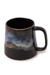 North El Yapımı Stoneware Premium - Mavi/Siyah Kahve & Çay Kupası