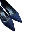  Saten Siyah İçi Deri Stiletto