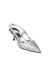 Gümüş Arkası Açık Stiletto