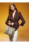 Premium Line Bej Monogram Kadın Omuz Çantası 05PO25Y10334