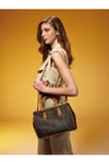 Premium Line Kahve Monogram Kadın Omuz Çantası 05PO25Y10329