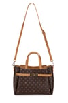 Premium Line Kahve Monogram Kadın Omuz Çantası 05PO25Y10332