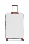 Trolley Valiz Beyaz Büyük Boy 14BNT8010 Kırılmaz tekerlekli 360 derece dönerli yaylı sistem