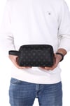 01pc002001 Erkek El Çantası El Pörtföyü Clutch Çanta Baskılı Siyah