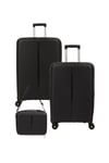 5224 ORTA+KABİN+MAKYAJ 3'LÜ TRAVEL VALİZ SETİ