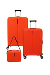 5224 ORTA+KABİN+MAKYAJ 3'LÜ TRAVEL VALİZ SETİ