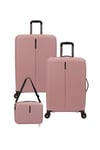 5224 ORTA+KABİN+MAKYAJ 3'LÜ TRAVEL VALİZ SETİ