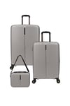 5224 ORTA+KABİN+MAKYAJ 3'LÜ TRAVEL VALİZ SETİ