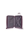 Benetton 2'li Set Orta Ve Kabin Boy %100 Polipropilen Valiz Bordo 14Bnt8002