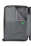 Benetton 8015 3'lü set Polipropilen Kırılmaz Valiz Tekerlekli Valiz SİYAH