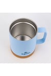 çelik mavi sıcak soguk yalıtımlı bardak Cork Mug 350ml Termos Kupa Bardak Matara MAVİ stan