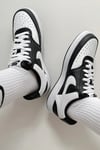 Court Vision Lo NN Womens Sneaker Kadın Günlük Spor Ayakkabı Siyah-Beyaz