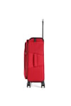 GM21002W Kumaş 3 lü Valiz Seti Kırmızı