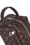 Kahverengi Monogram El Tutma Saplı Fermuar Kapamalı Erkek El Çantası - Potföy Çanta 01PC001179