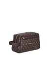 Kahverengi Monogram El Tutma Saplı Fermuar Kapamalı Erkek El Çantası - Potföy Çanta 01PC001179