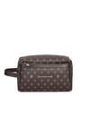 Kahverengi Monogram El Tutma Saplı Fermuar Kapamalı Erkek El Çantası - Potföy Çanta 01PC001179