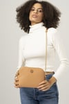 Monogram Camel Kadın Çapraz Askılı Çanta Vlt044