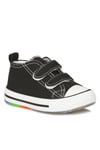 Pino Kız / Erkek Çocuk Işıklı Siyah Beyaz Sneaker Bebe Patik Spor Ayakkabı 925.p20y.150(17)
