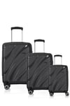suıtcases luggage sets black - 5223 POLİPROPİLEN 3 LÜ VALİZ SETİ 2026 (YENİ ÜRÜN)