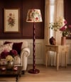 Roque Fleur Masif Kayın Bordo  Lambader