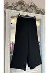 Arkası Lastikli Kumaş Pantolon - Siyah