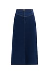 Minimalist Midi Denim Etek - Günlük & Şık Kombinler